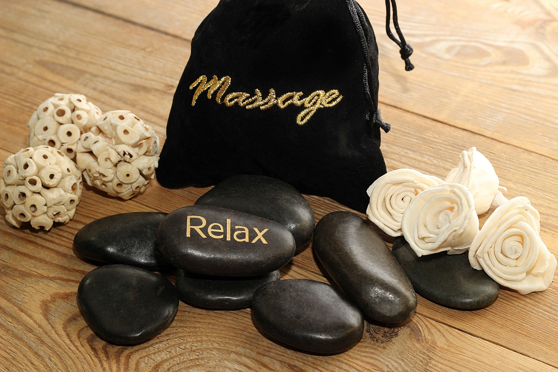 Batu sungai untuk massage WWSpa Jakarta